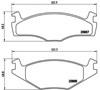 Sapatas do freio dianteiras de disco P85024 BREMBO