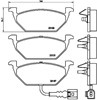 Sapatas do freio dianteiras de disco P85072 BREMBO