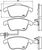 Sapatas do freio dianteiras de disco P85113 BREMBO