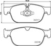 Sapatas do freio dianteiras de disco P86027 BREMBO