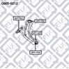 Bloco silencioso dianteiro do braço oscilante inferior Q0050212 Q-FIX
