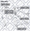 Bloco silencioso do braço oscilante superior traseiro longitudinal Q0050404 Q-FIX