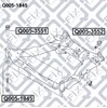 Bloco silencioso (coxim) de viga dianteira (de plataforma veicular) Q0051845 Q-FIX