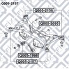 Bloco silencioso de viga traseira (de plataforma veicular) Q0052157 Q-FIX