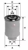 Mahle filtro combustib nissan S1410NR