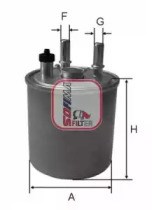 Filtro de óleo de gás S4114NR