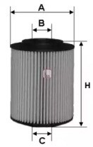 Cartucho de filtro de óleo S5050PE