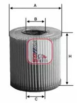 Bosch kia filtro de óleo ceed, alma, venga, hyundai 06- S5151PE