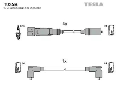 Kit de cabos T035B