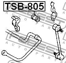 Cubo estabilizador traseiro TSB805