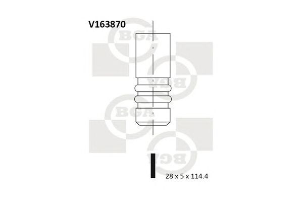 Válvula de admissão V163870 BGA