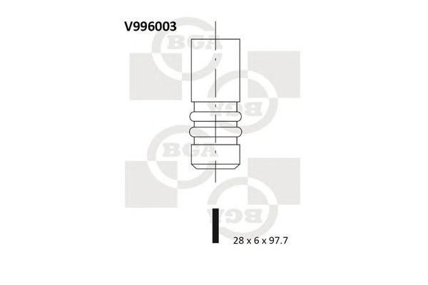 Válvula de escape V996003 BGA