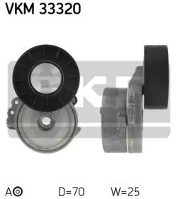 Correia auxiliar tensionadora para Ford S-Max 2.0 TDCI (140 cv) QXWB VKM33320