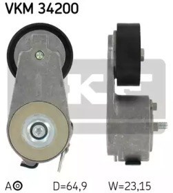 Reguladora de tensão da correia de transmissão VKM34200 SKF