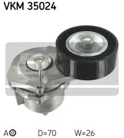 Correia auxiliar tensionadora para Opel Astra J (P10) (2009-2015) 1.7 CDTI (68) A17DTR VKM35024