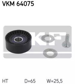 Rolo de reguladora de tensão da correia de transmissão VKM64075 SKF