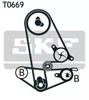 Correia do mecanismo de distribuição de gás, kit VKMA93600 SKF