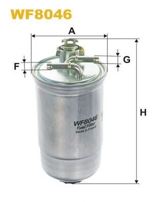 Filtro de tubulação de combustível WF8046