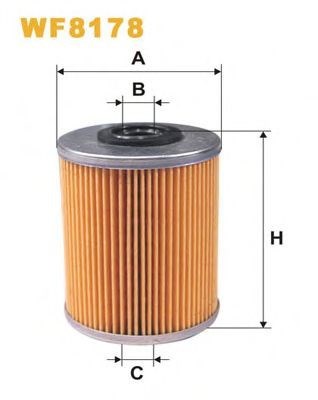 Elemento de filtro. combustível WF8178
