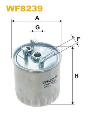 Filtro de combustível para mercedes-benz a, mercedes-benz vaneo WF8239