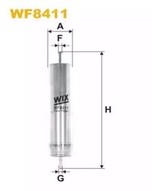 Filtron de filtro de combustível WF8411