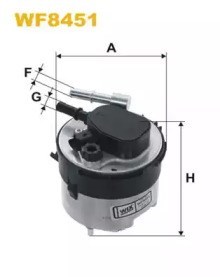 Suporte de filtro de óleo para ford focus ii 1.6 tdci g8db WF8451