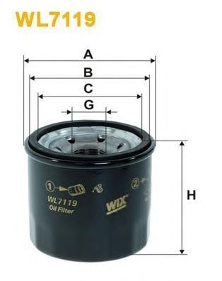 [*]filtro de óleo WL7119