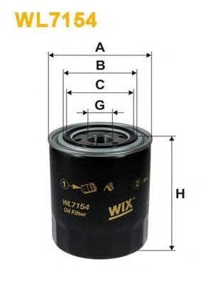 [*]filtro de óleo WL7154