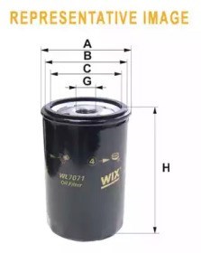 Filtro de óleo WL7163