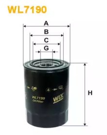 Filtro de óleo WL7199