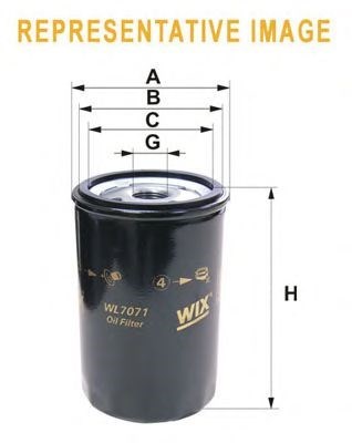 Filtro de óleo Op WL7503