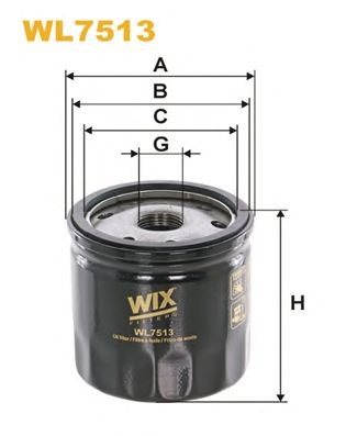 Filtro de óleo Bosch WL7513