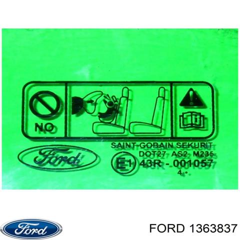Окно (передней двери) двери 1363837 FORD