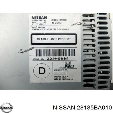 Радиоприемник 28185BA010 NISSAN