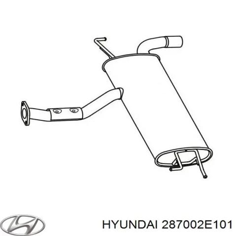 Глушитель задний 287002E101 HYUNDAI