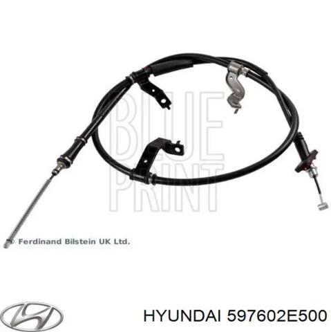 Трос стояночного тормоза задний левый 597602E500 HYUNDAI