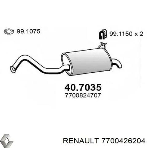 Выхлоп задний 7700426204 RENAULT