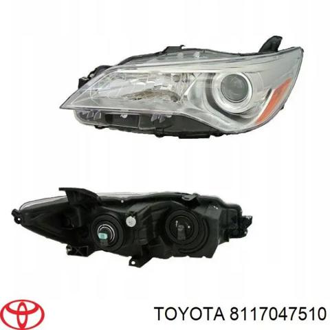 Фара дальнего света в сборе 8117047510 TOYOTA