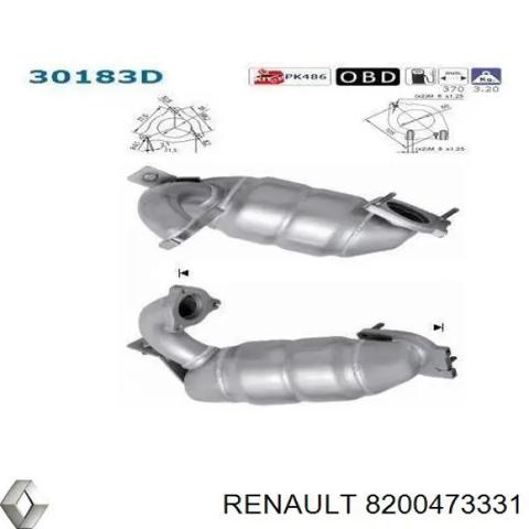Каталитический нейтрализатор отработавших газов 8200473331 RENAULT
