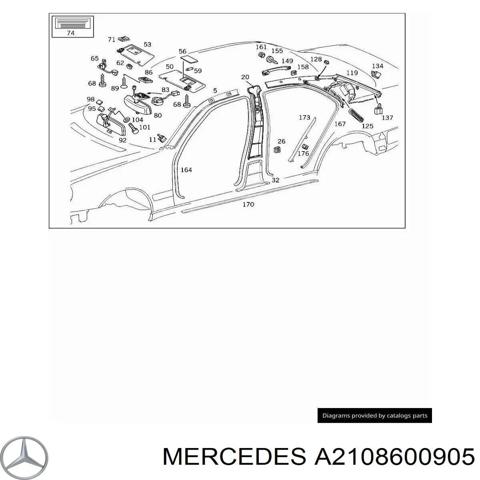 Подушка безопасности, сбоку левая A2108600905 MERCEDES