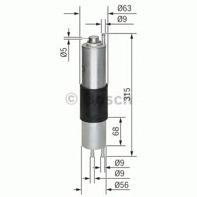 0450905952 BOSCH Топливный фильтр купить в Ужгород