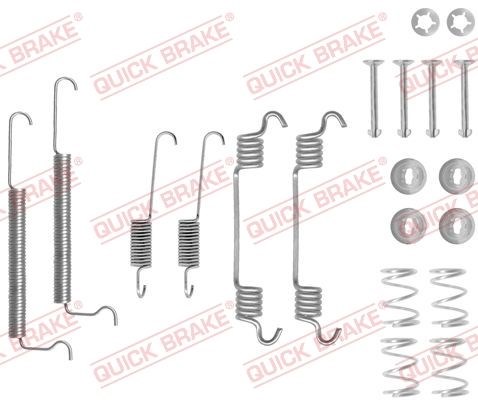 105-0709 quick brake комплект пружинок колодок ручника opel astra f/corsa a 82-98 (opel) 105-0709