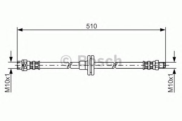 1987476056 BOSCH Шланг тормозной передний купить в Черкассы