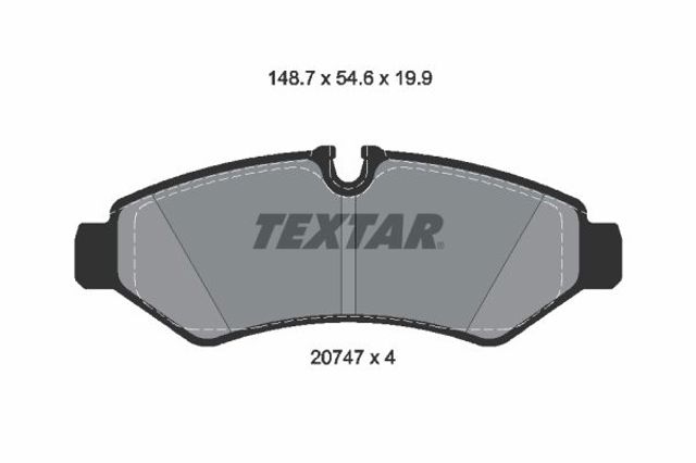 TEXTAR 2074701 Колодки тормозные задние дисковые в наличии Черновцы