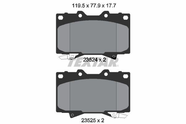 TEXTAR 2352402 Передние тормозные колодки в наличии Каменское
