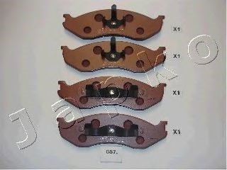 JAPKO 50057 Передние тормозные колодки в наличии Каменское