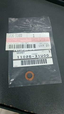 NISSAN 1102631U00 Прокладка пробки поддона двигателя в наличии Житомир