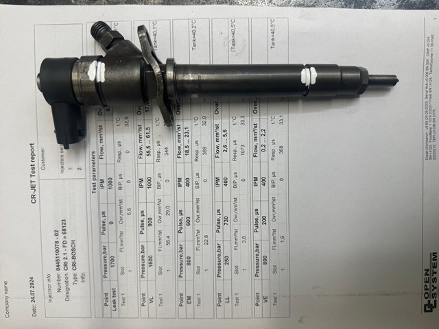 Форсунка инжектора 0445110078 VOLVO