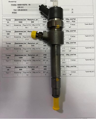 Топливные форсунки 0445110276 OPEL