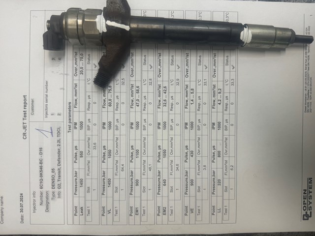 Форсунки 6C1Q9K546BB DENSO